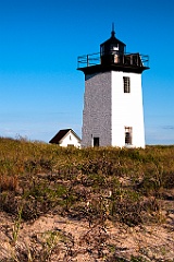 Wood End Light Tower on Beach Grass in Provincetown